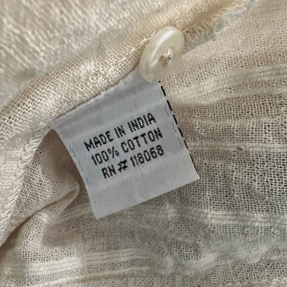 WHAT COMES AROUND GOES AROUND TUNIC EMBROIDERY TOP SIZE S - Picture 7 of 7